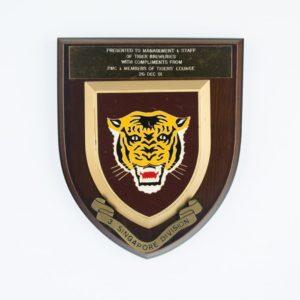 3 Singapore Division Plaque 1991