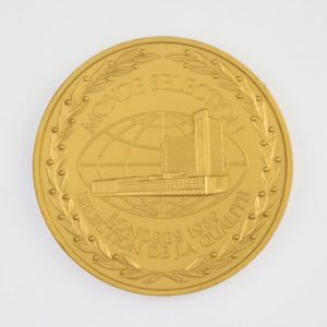 Monde Selection London Medaille d'Or avec Palmes 1989