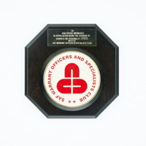 SAF Warrant Officers and Specialists Club Plaque 2000