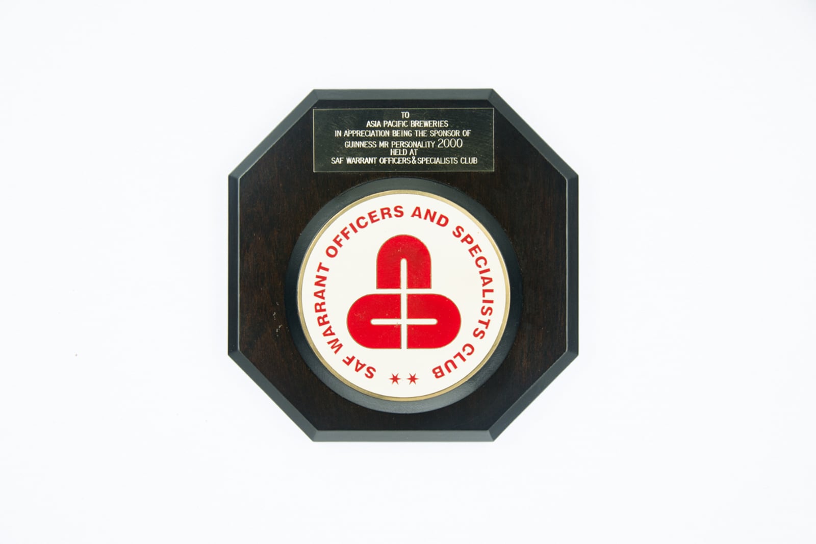 SAF Warrant Officers and Specialists Club Plaque 2000