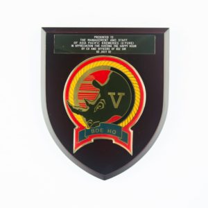 V BDE HQ, Co and Officer of 652 SIR Plaque 2002