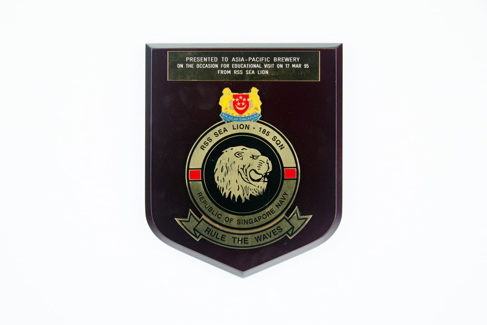 RSS Sea Lion - 185 Squadron Plaque 1995