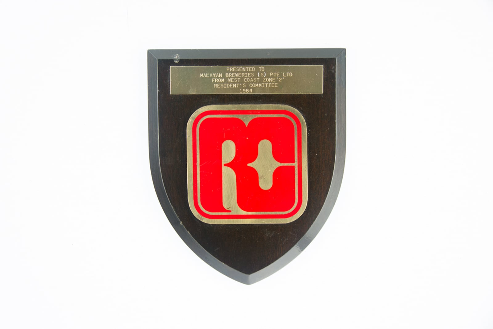 Resident's Committee Plaque 1984