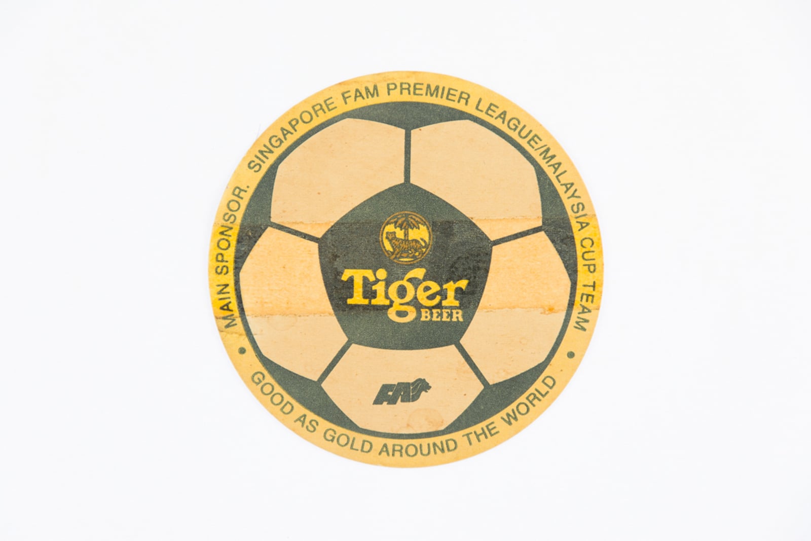 Tiger Beer Football Circular Coaster