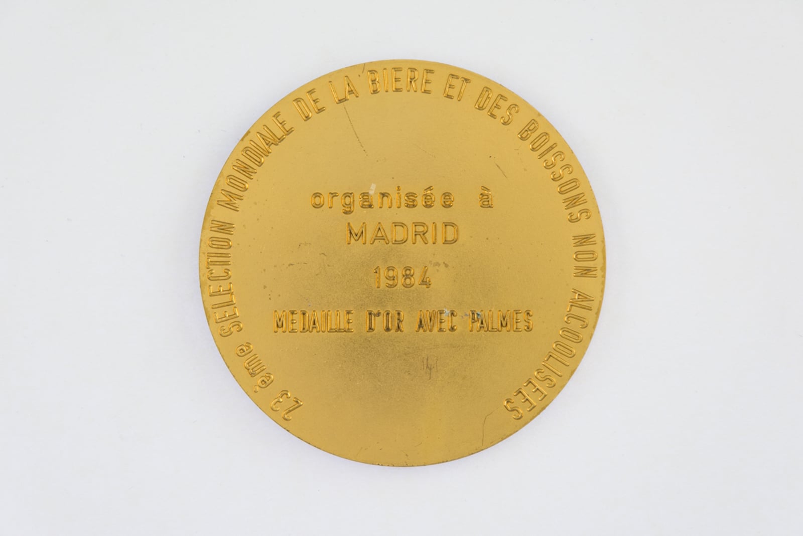 Monde Selection Bruxelles Medaille d'Or avec Palmes 1984