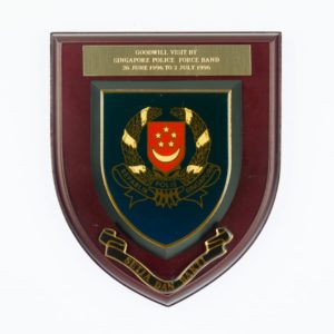 Singapore Police Force Band Plaque 1996