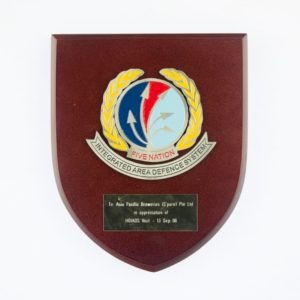 Five Nation Integrated Area Defence System Plaque 2006
