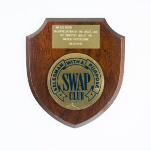 SWAP CLUB Singapore Plaque 1986