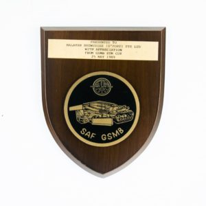 SAF GSMB Plaque 1989