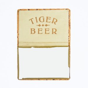 Tiger Beer Brown Leather Pocket Mirror