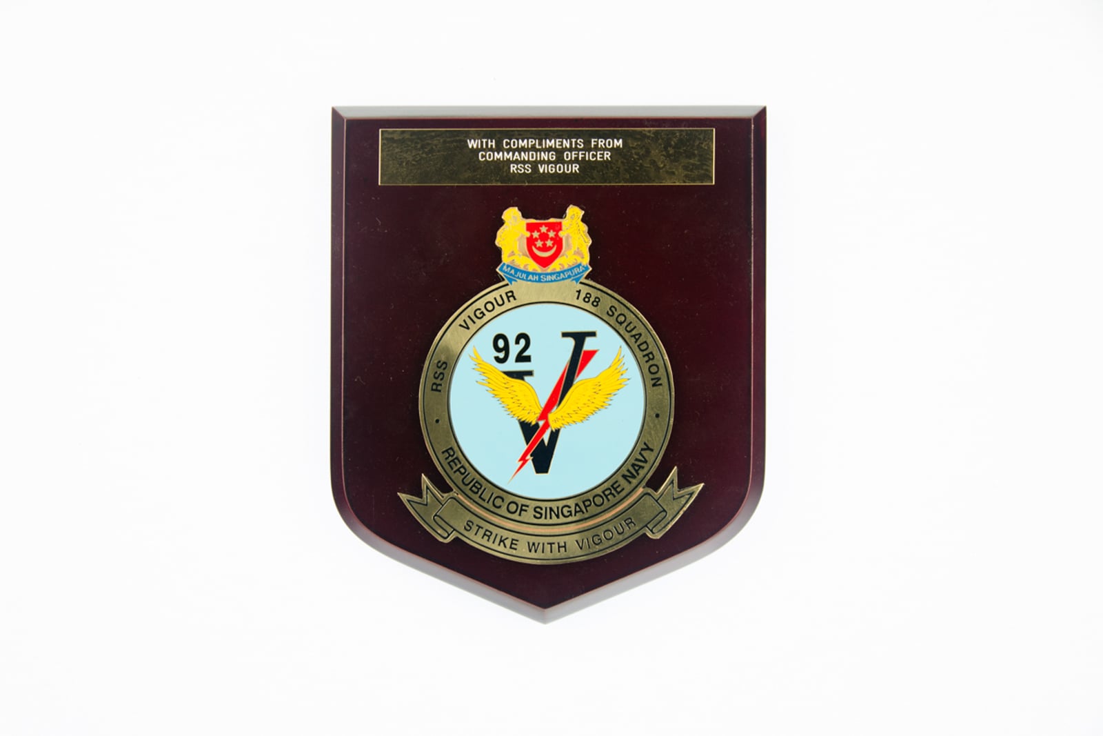 RSS Vigour 188 Squadron Plaque