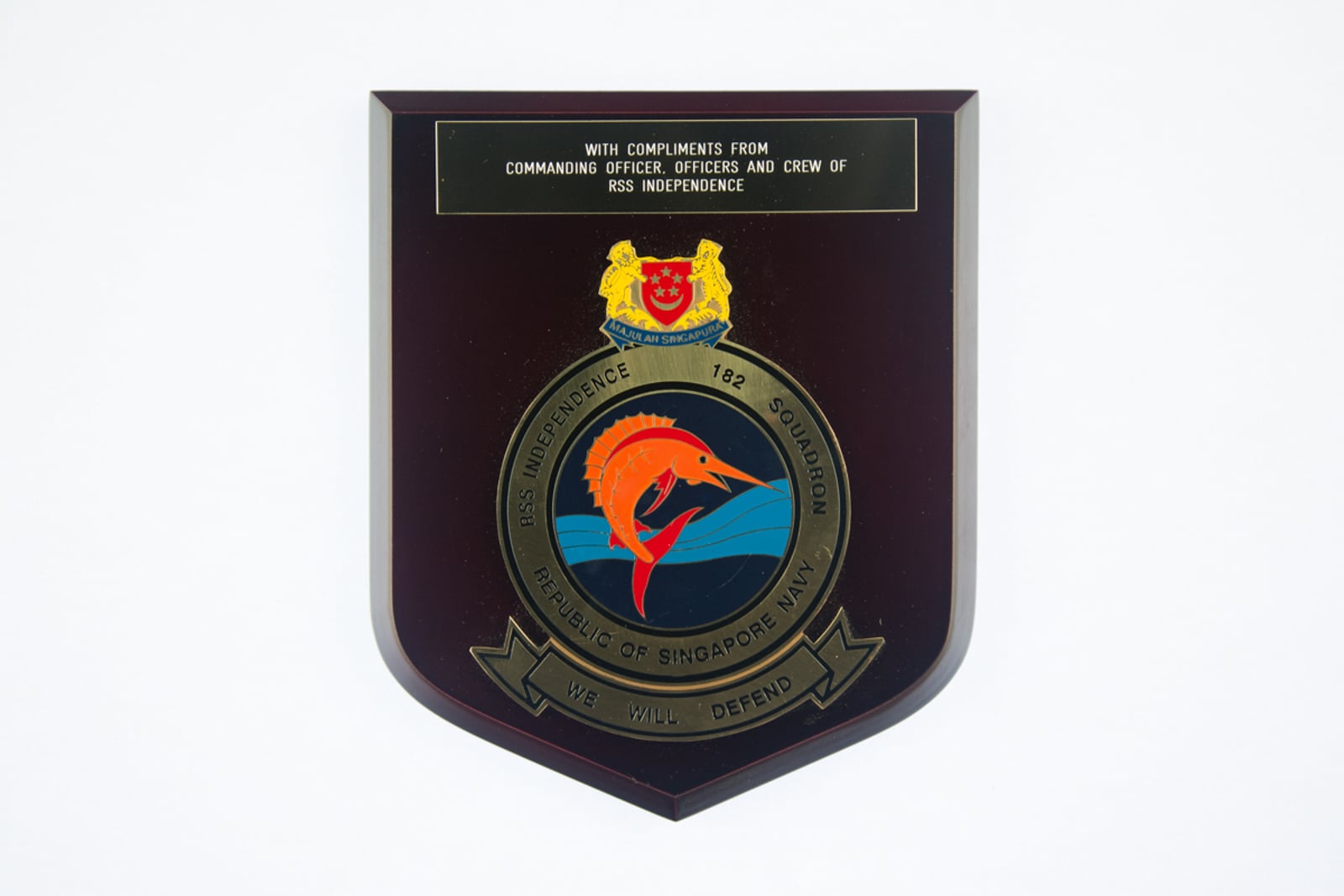 RSS Independence 182 Squadron Plaque