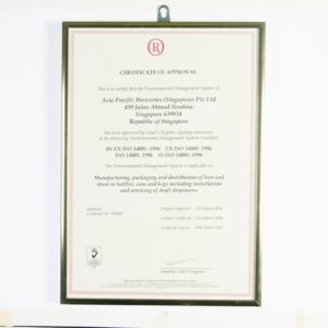 APBS - Lloyd's Register Quality Assurance Limited, Certificate of Approval 1996