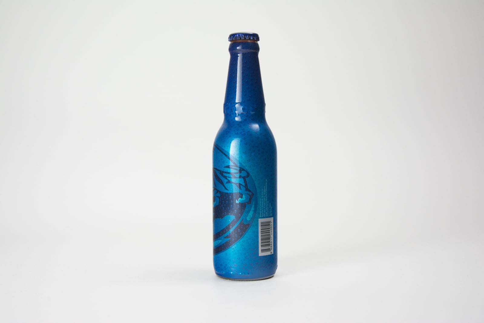 Tiger Beer Bottle In Blue Wrap With Large Logo And Yellow Text