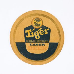 Tiger Lager Beer Circular Coaster