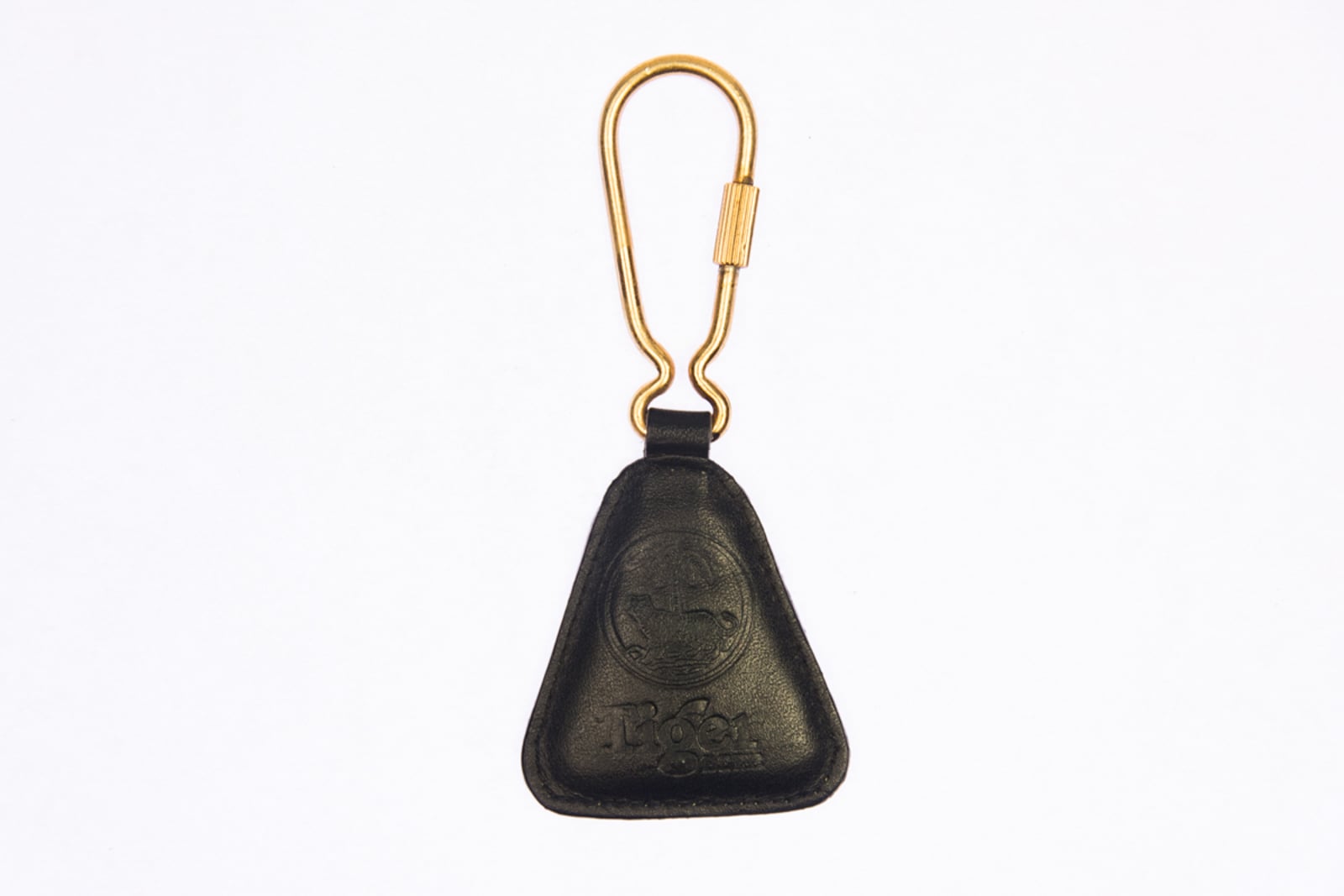 Tiger Beer Black Leather Key Chain