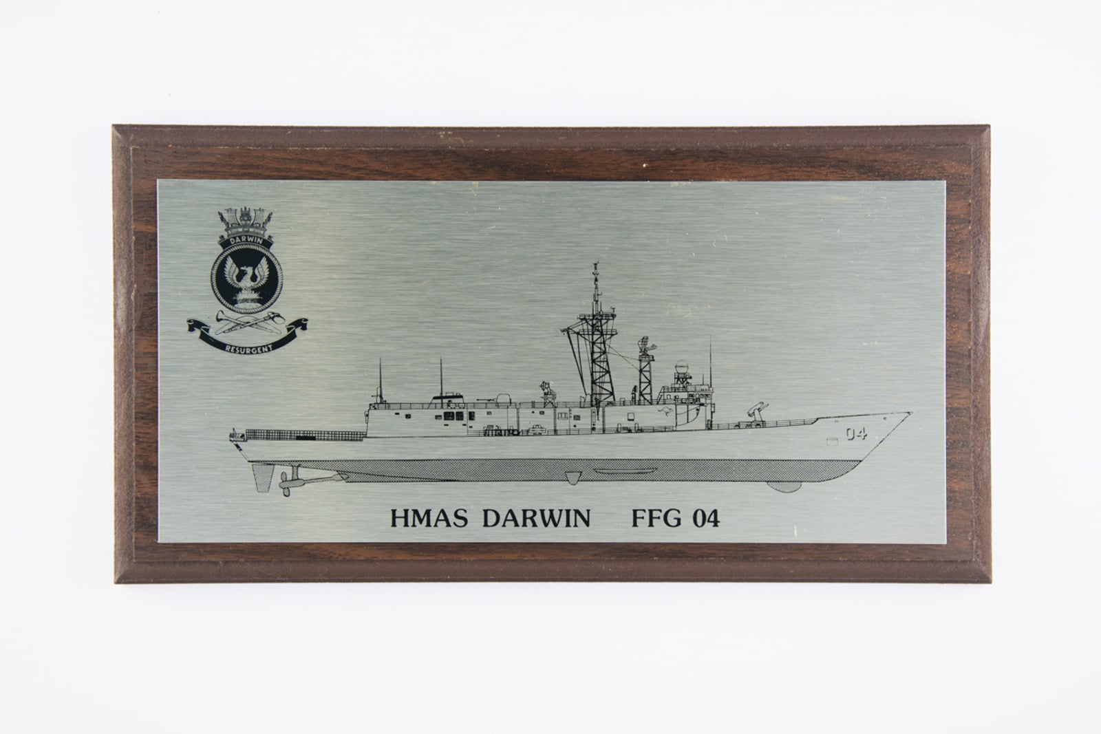 HMAS Darwin FFG 04 Plaque