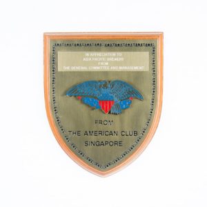 The American Club Singapore Plaque