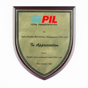PIL Total Transportation Plaque 1998