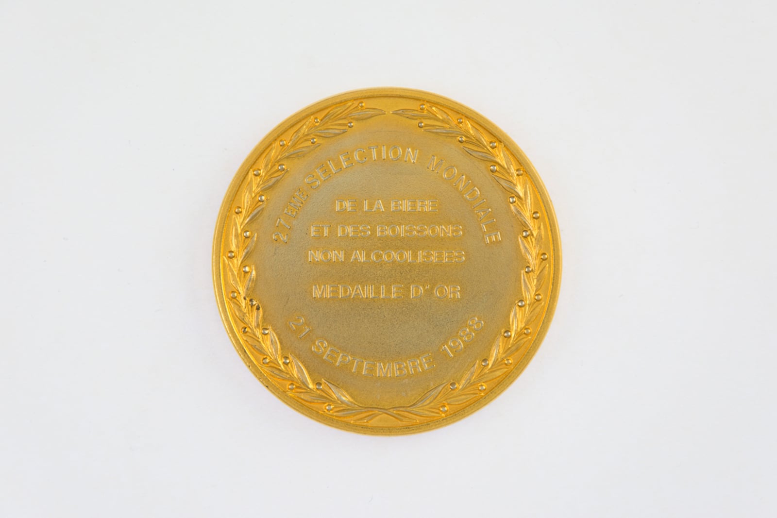 Monde Selection Athenes Medaille d'Or 1988