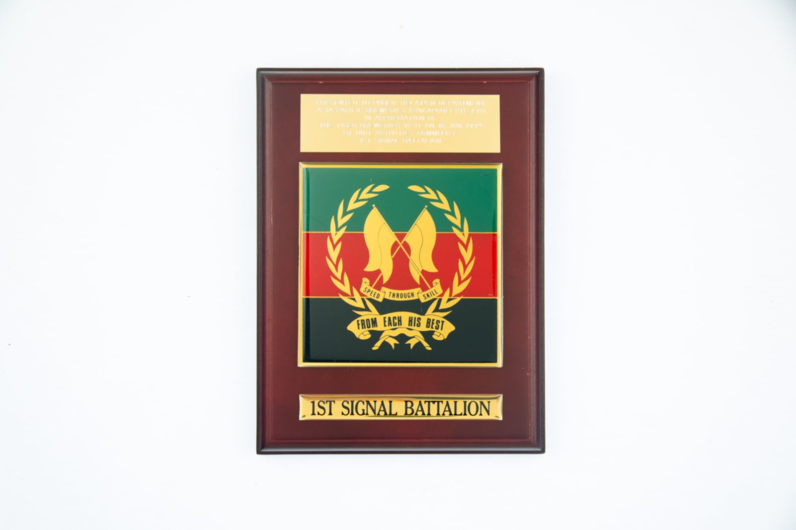 1st Signal Battalion 1994 Plaque