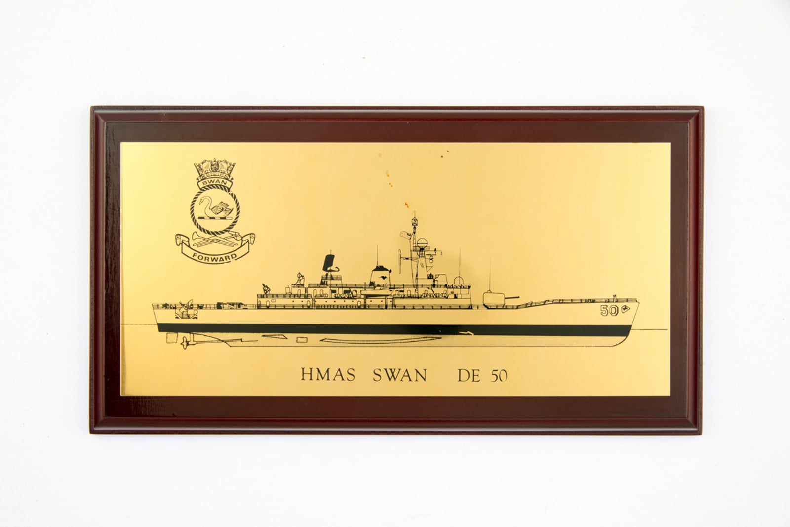 HMAS Swan DE 50 Plaque
