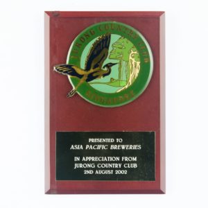 Jurong Country Club Singapore Plaque 2002