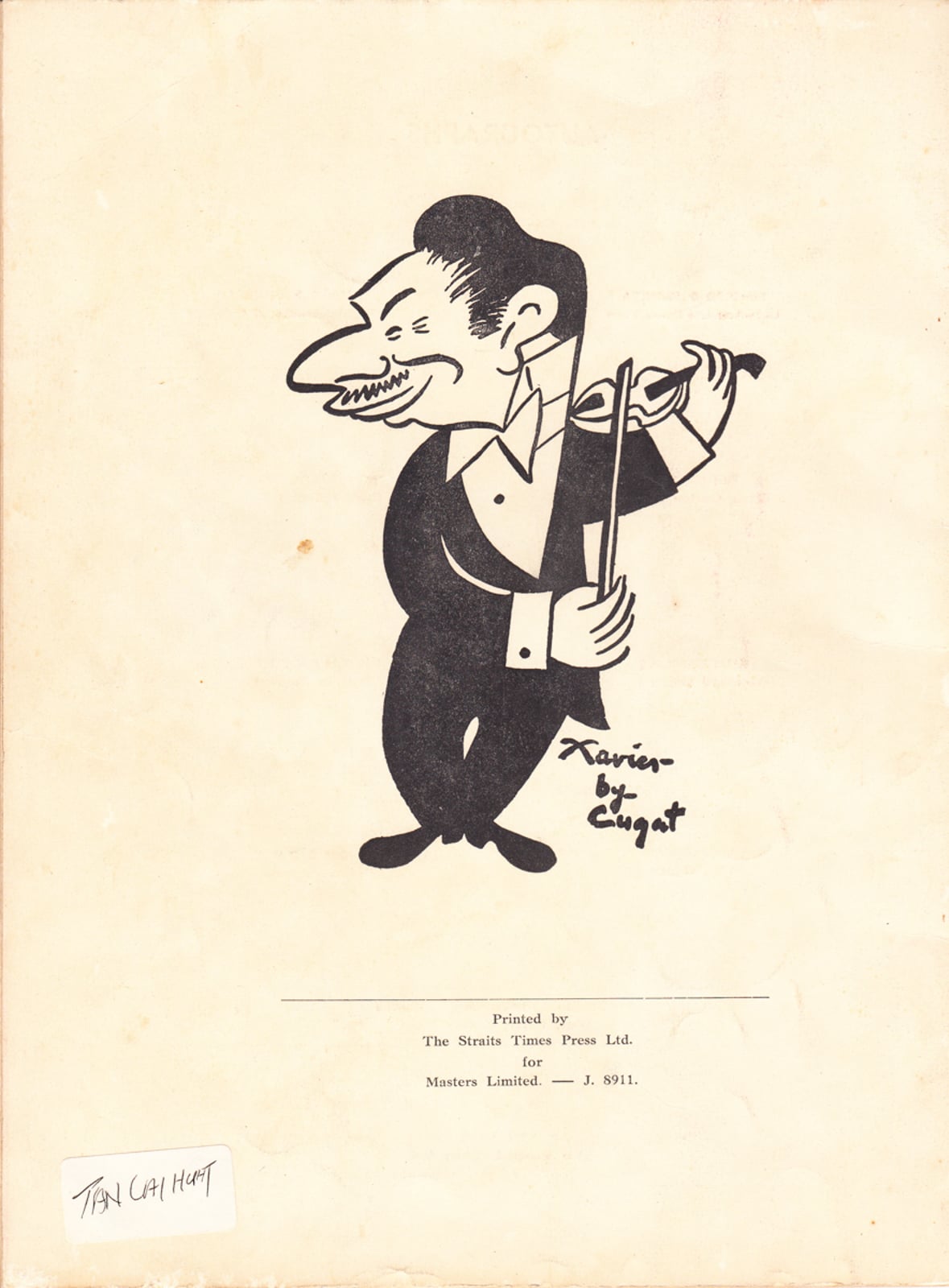 Xavier Cugat Show Souvenir Programme, 1953