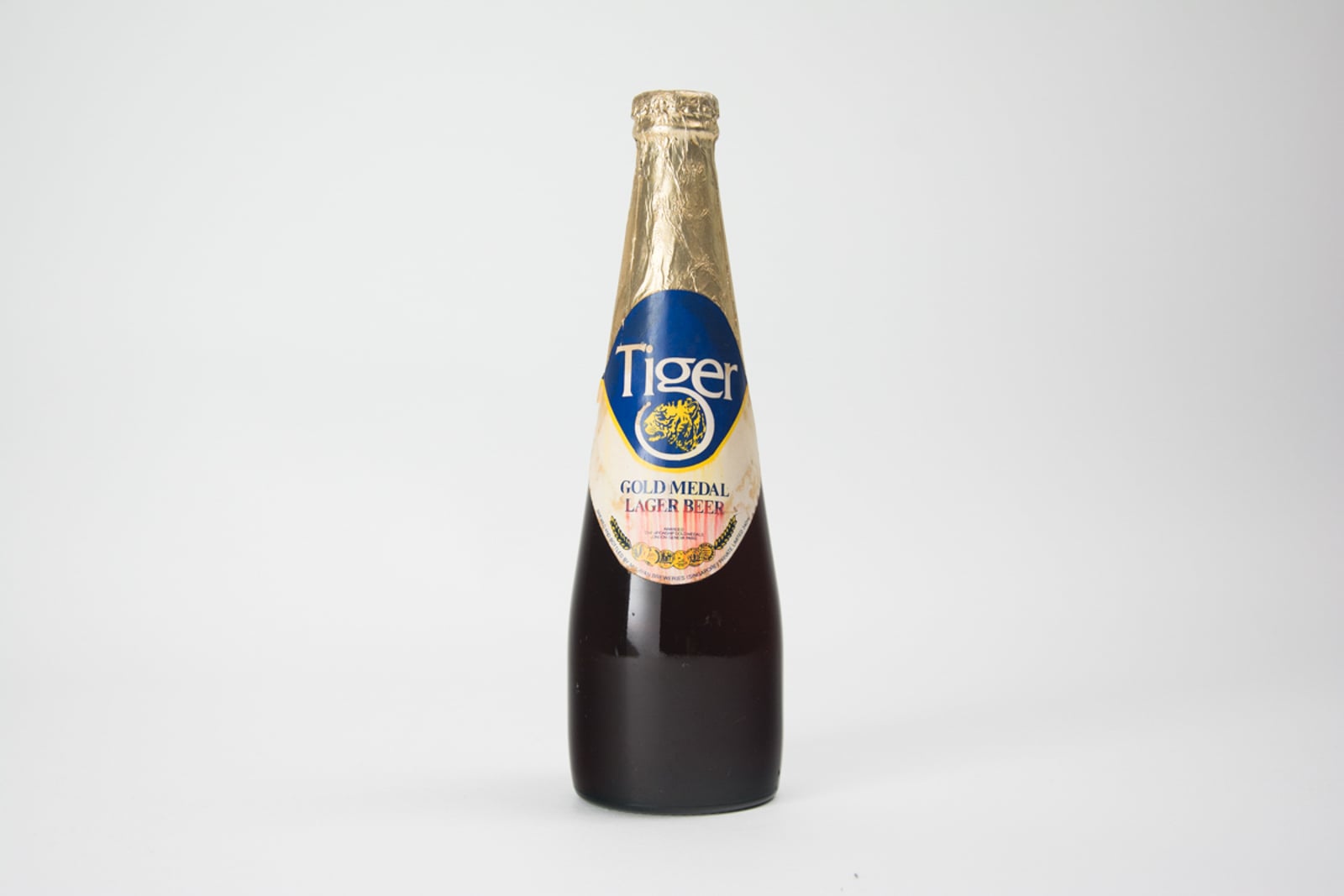 Tiger Gold Medal Lager Beer Vintage Bottle, 340 ml