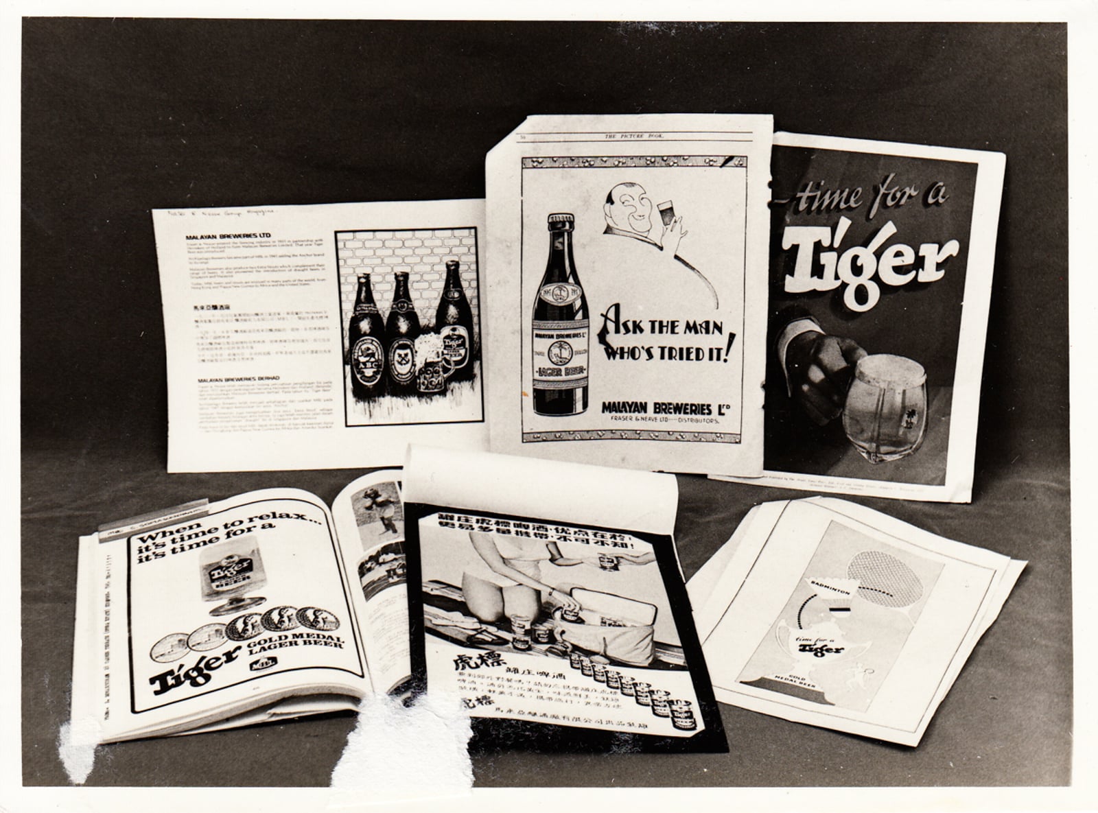 Tiger Beer Paper Advertisement Photograph