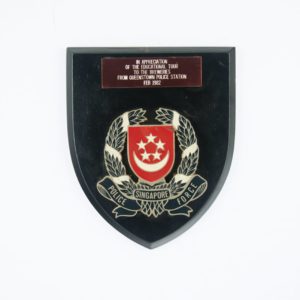 Singapore Police Force Plaque 1982