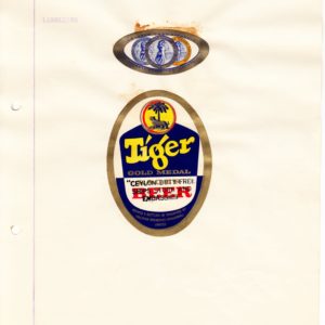 Tiger Beer Ceylon Labels