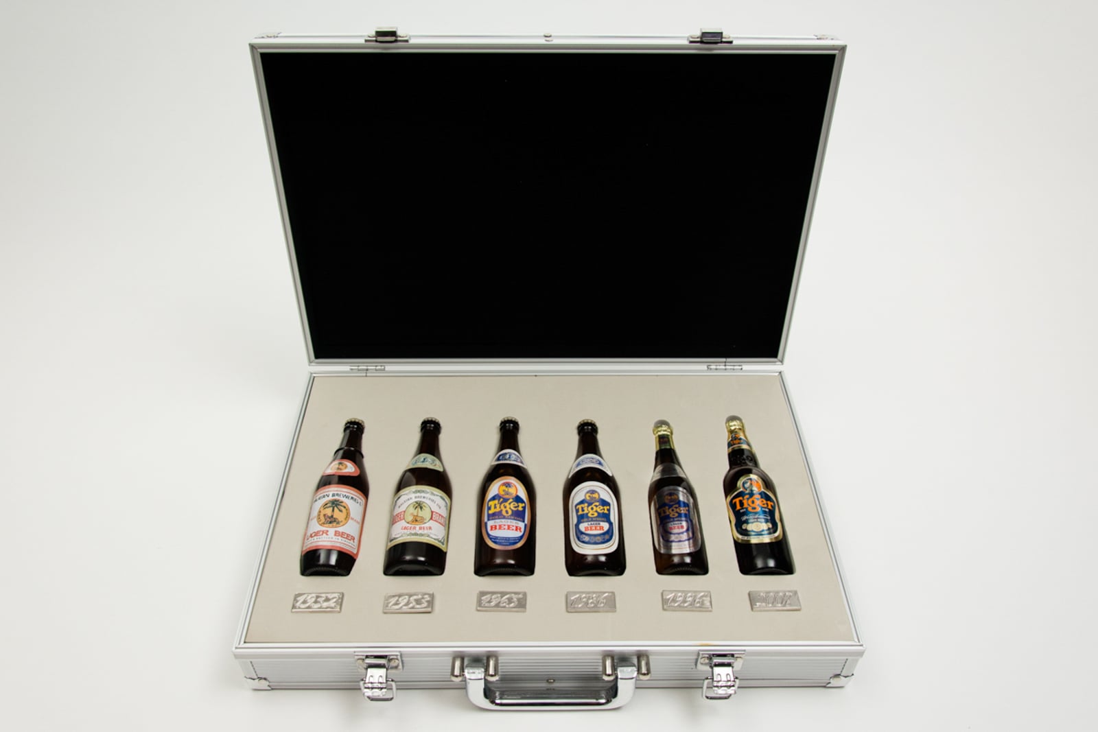 Briefcase of Miniature Beer Bottles