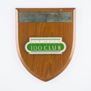 Fitness 100 Club Plaque 1987
