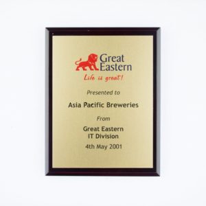 Great Eastern IT Division Plaque 2001