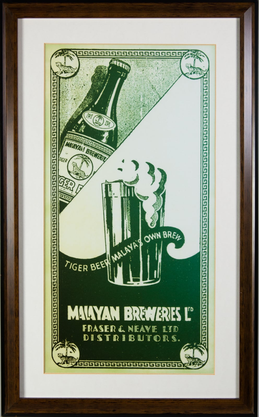 Tiger Beer Malayan Breweries Advertisement