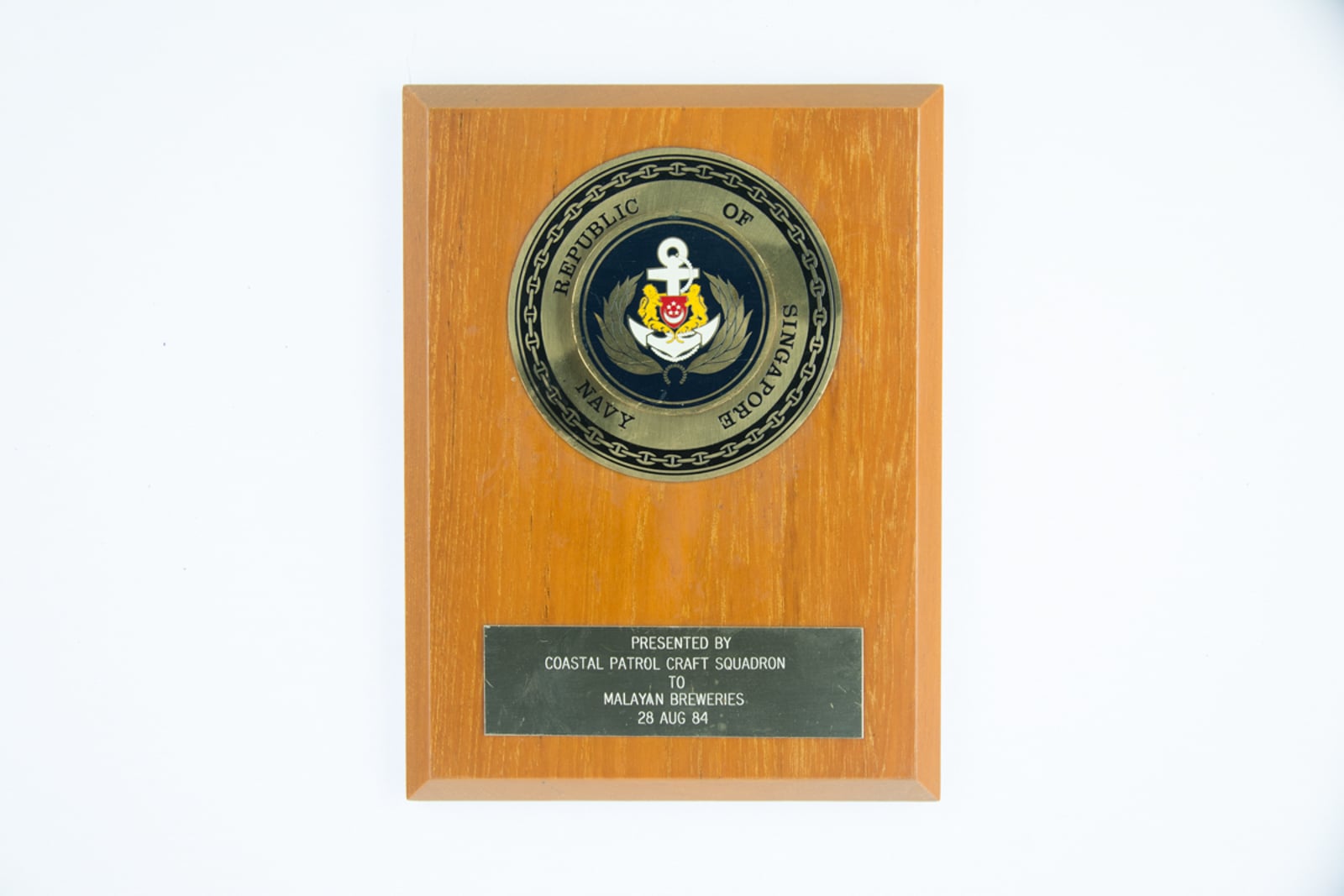 Republic of Singapore Navy Plaque 1984
