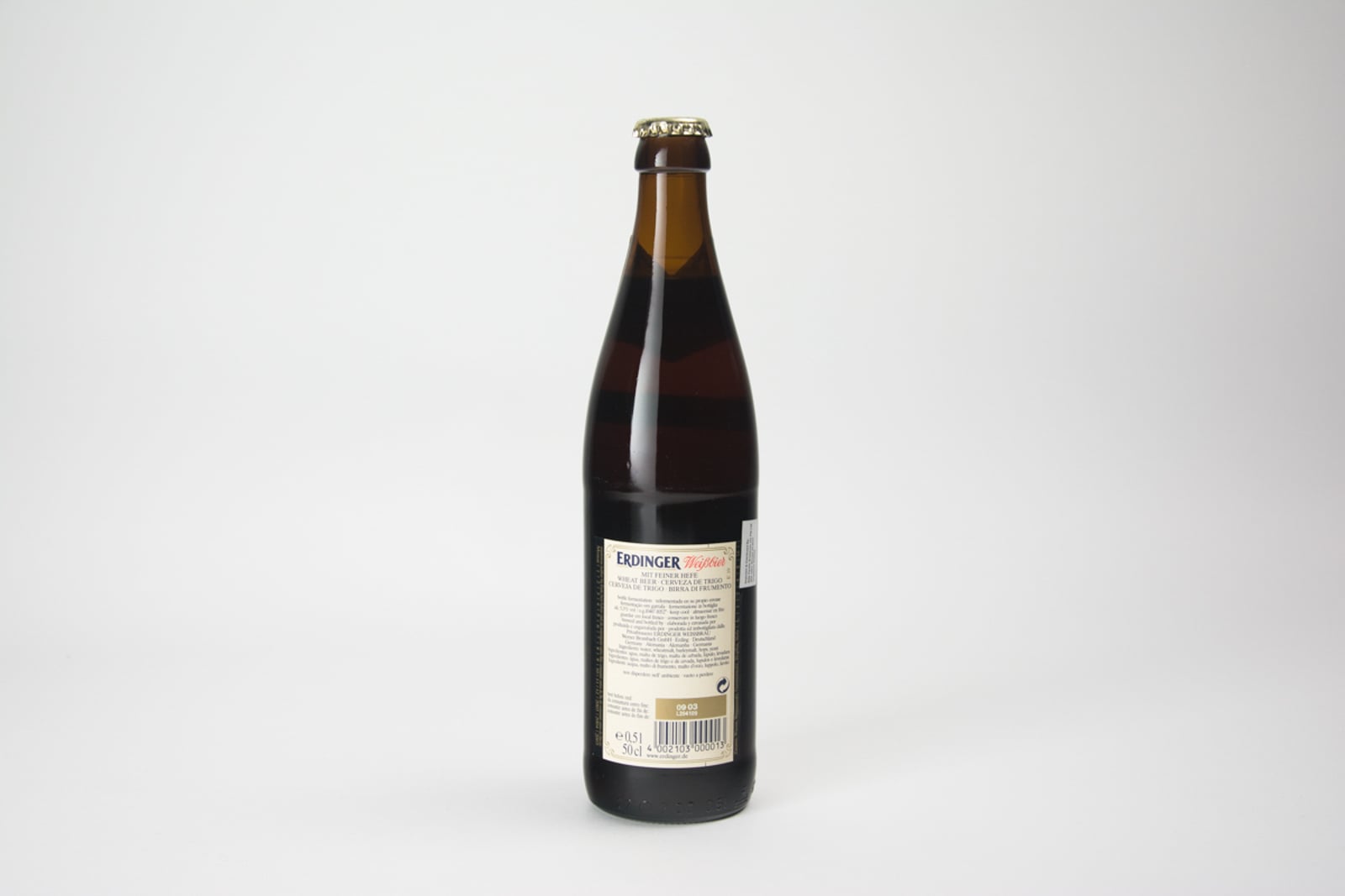 Erdinger Weißbier Beer Bottle, 50 cl