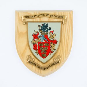 The Institute of Brewing Rerum Cognoscere Causas Plaque