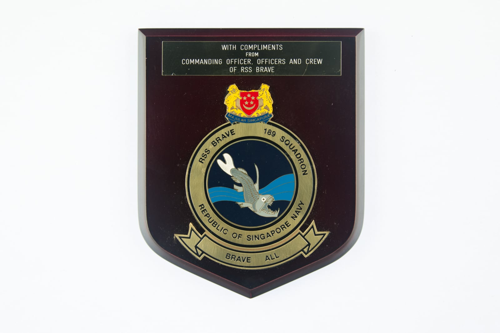 RSS Brave 189 Squadron Plaque