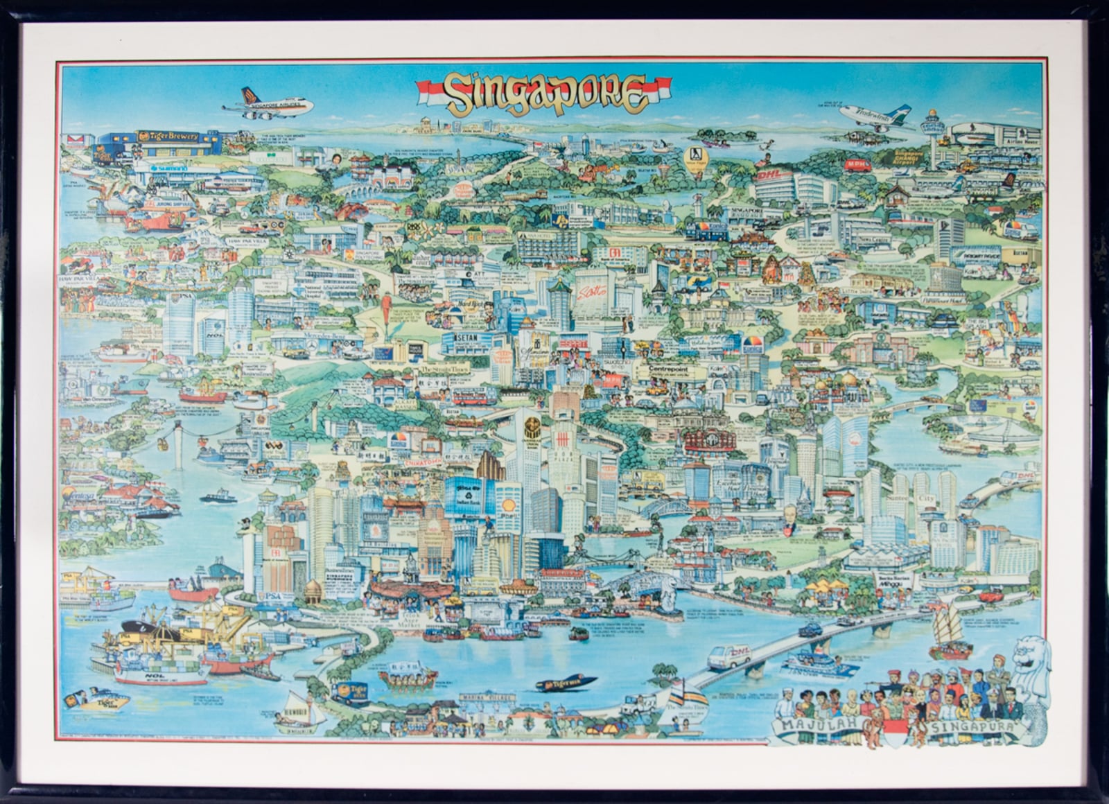 Singapore Island Impression Poster Reproduction