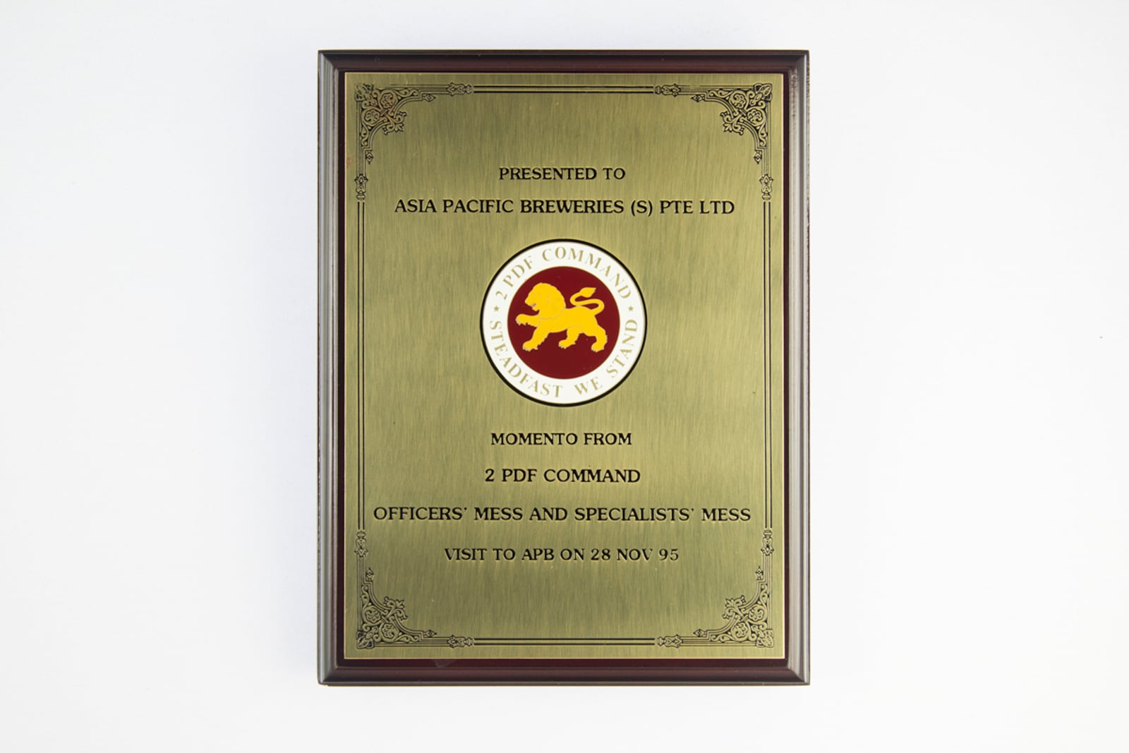 Momento from 2 PDF Command Plaque 1995