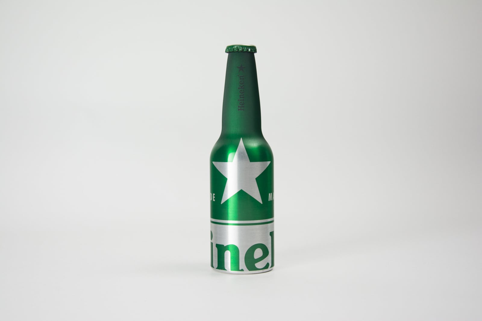 Heineken Beer Aluminium Bottle with Trademark Design