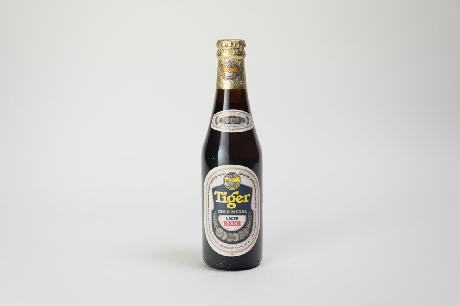 Tiger Gold Medal Lager Beer Bottle (Taiwan)