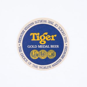 Tiger Gold Medal Beer Coaster