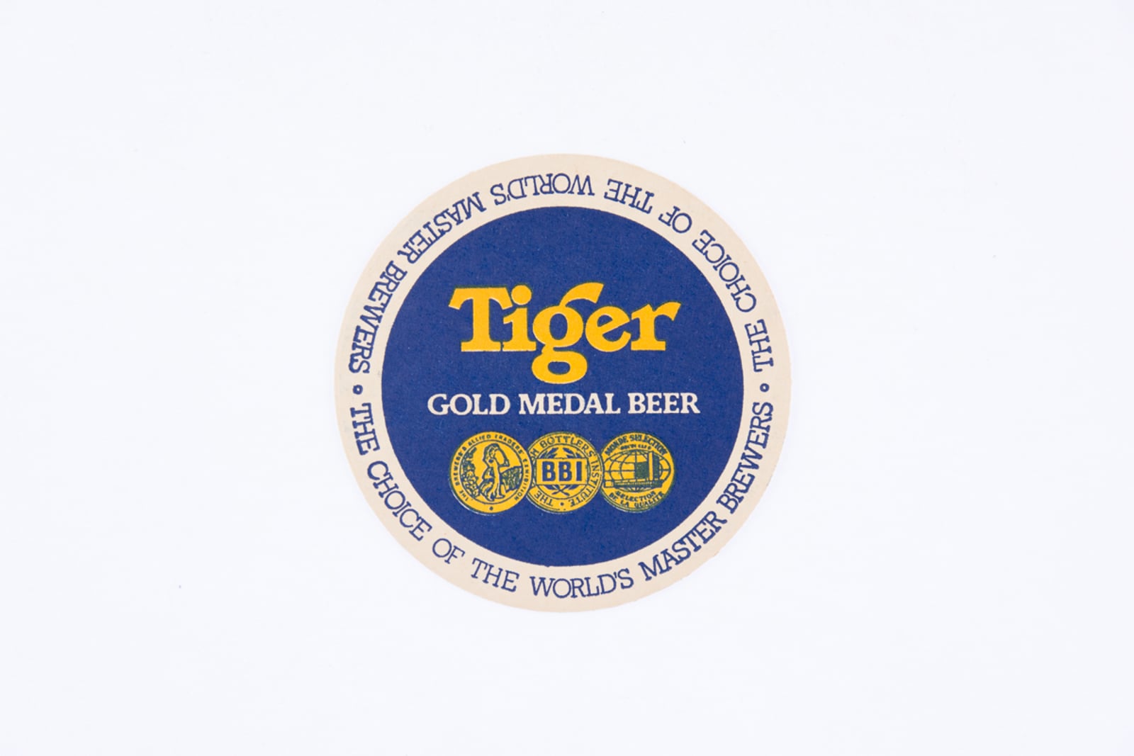Tiger Gold Medal Beer Coaster