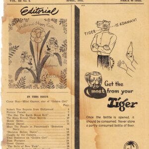 Tiger is Adamant Newspaper Advertisement 1952