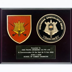 JEOM & JESM School of Combat Engineers Plaque 2000