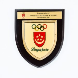 Singapore Olympics Plaque 1993