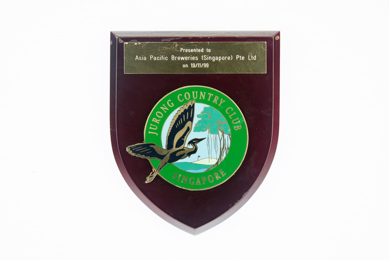 Jurong Country Club Singapore Plaque 1999